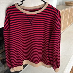Women’s Oversized New Striped Color Top